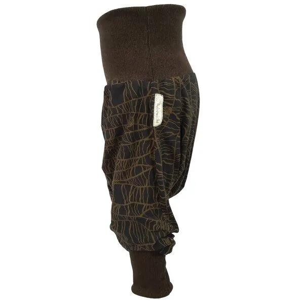 liebewicht liebewicht Yogahose Pumphose Bio Jersey "KaktusHerz" mit Bündchen nach Wahl, Braun/braun, – Produktbild 3 von 4
