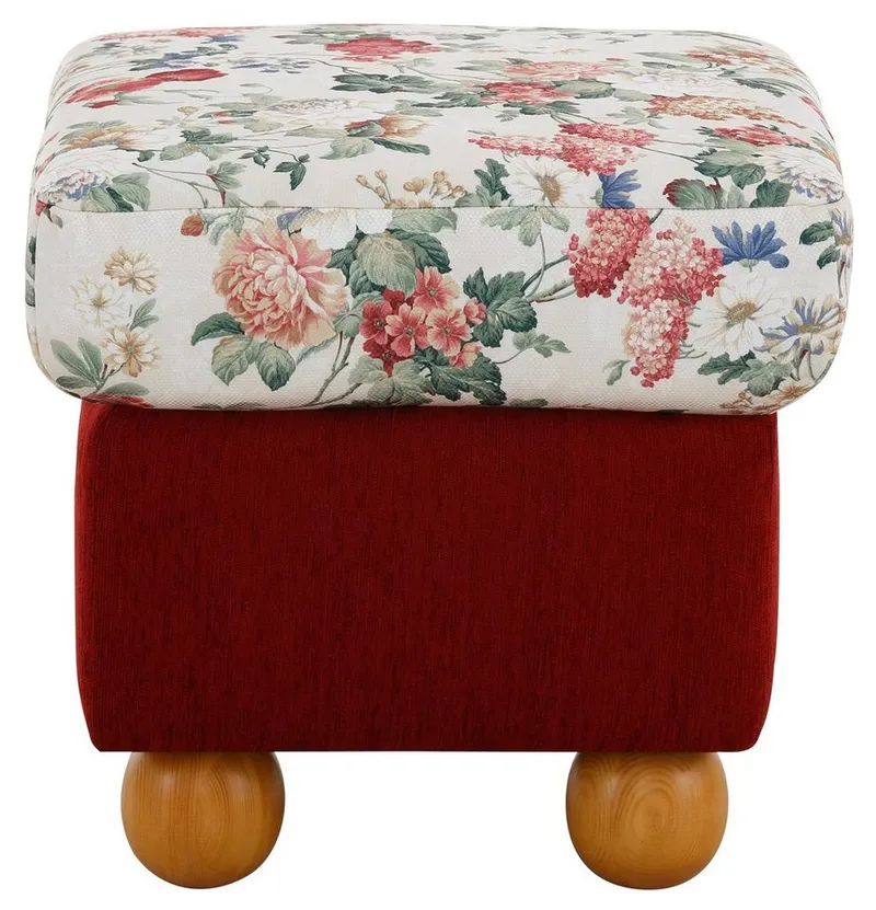 Home affaire Hocker Milano, Rot, – Produktbild 7 von 8