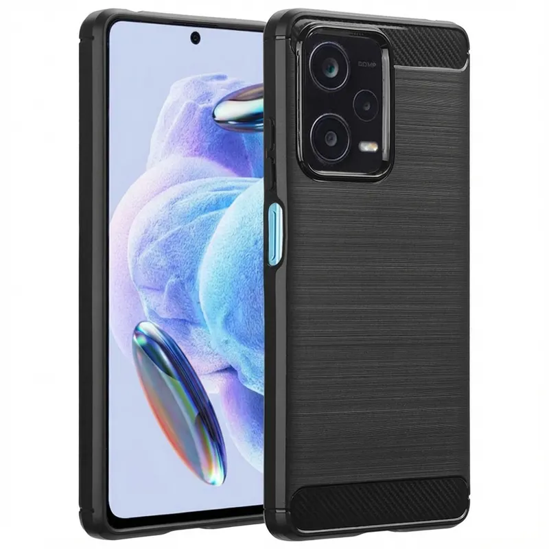 imoshion imoshion Brushed Back Cover für das Xiaomi Redmi Note 12 Pro Plus, Schwarz, – Produktbild 1 von 1