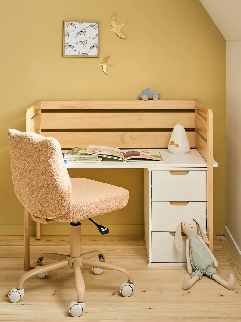 Vertbaudet Mitwachsender Kinderschreibtisch, Weiß, – Produktbild 3 von 3