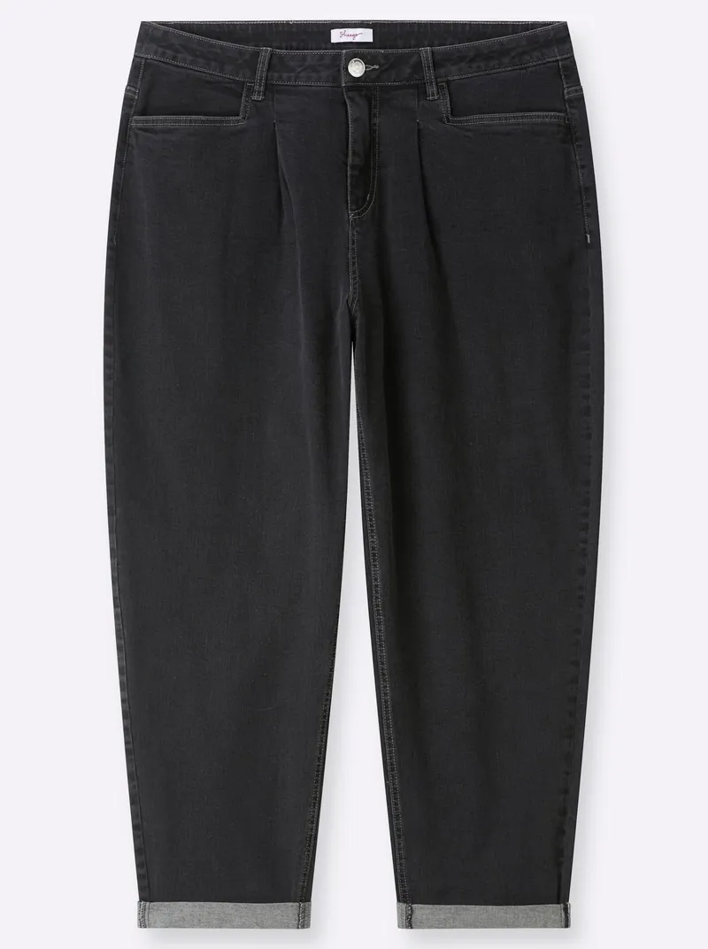 sheego Jeans black denim, Black denim, – Produktbild 1 von 2