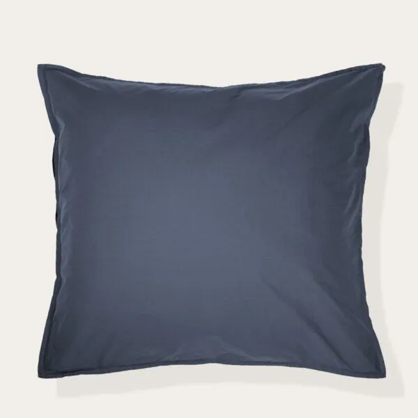 KUSHEL KUSHEL Kissenbezug Perkal Bio Baumwolle, Midnight blue (blau), – Produktbild 1 von 3