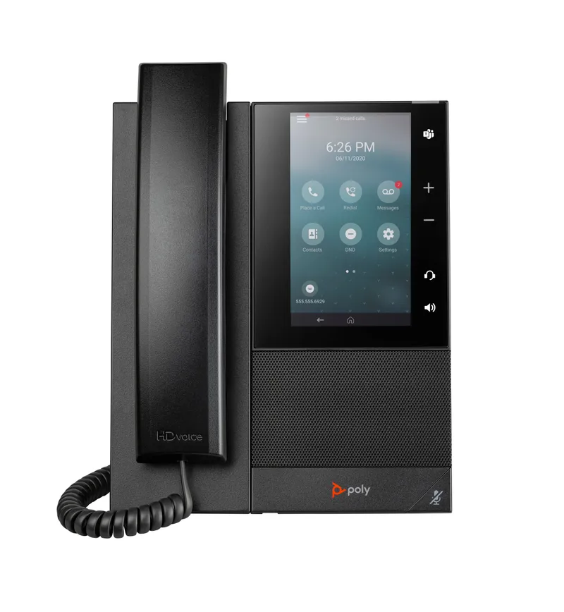 HP HP POLY CCX 505 Business-Medientelefon mit Open SIP und PoE-fähig | 82z82aa | IP-Telefon, Schwarz, – Produktbild 1 von 2