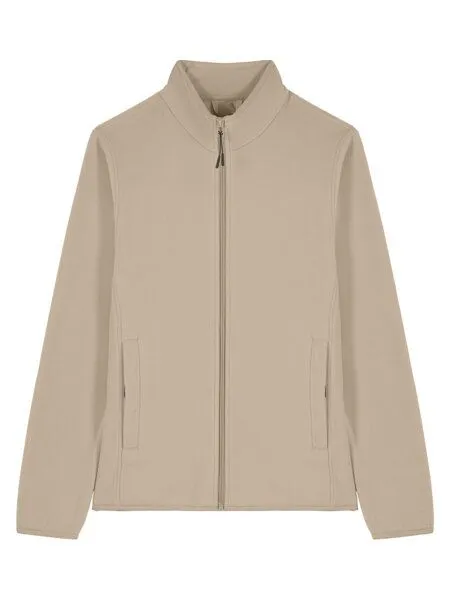 YTWOO YTWOO Damen Fleecejacke enganliegend aus 100% recyceltem Polyester, Wüstensand, – Produktbild 3 von 4