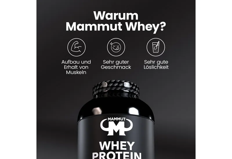 Mammut Nutrition Mammut Nutrition Whey Protein 3000 g Schokolade – Produktbild 5 von 6