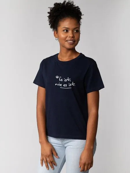 watapparel watapparel T-Shirt Frauen Es ist wie es ist, French navy, – Produktbild 2 von 2