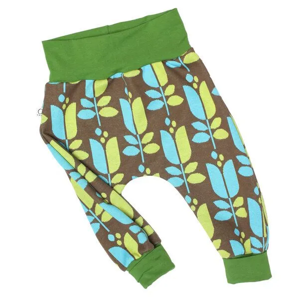 Frija Omina Frija Omina Mitwachsende Jaquard-Krabbelhose Jacki, Tulpe grün, – Produktbild 2 von 2