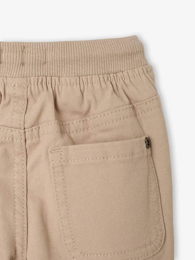 Vertbaudet Baby Thermohose gerippter Dehnbund mit Zierkordel, Beige, – Produktbild 4 von 4