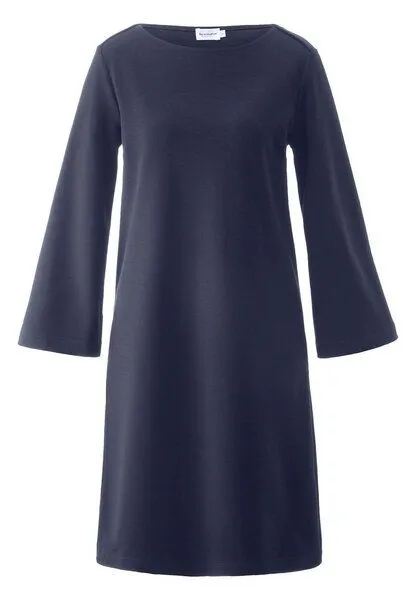 hessnatur hessnatur Jersey Kleid Mini Regular aus Bio-Baumwolle, Marine, – Produktbild 3 von 4