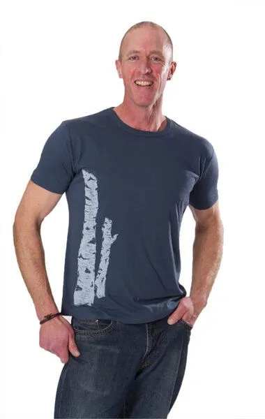 Life-Tree Life-Tree Bambus Shirt Fairwear für Herren Birkenstamm, Blau, – Produktbild 5 von 5