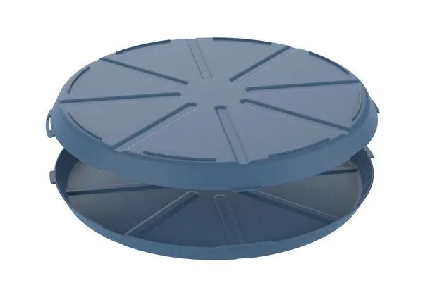 REuse REuse Pizzabox Verpackung - Essensbehälter, Behagliches blau, – Produktbild 3 von 4