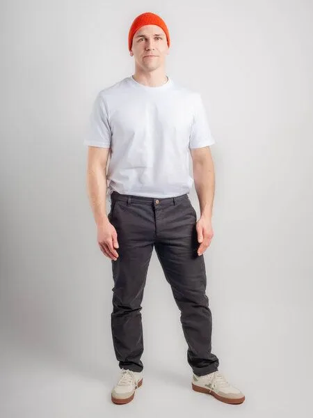 Flax and Loom Flax and Loom Regular Fit Chino, Black (schwarz), – Produktbild 4 von 6