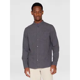 KnowledgeCotton Apparel KnowledgeCotton Apparel Flanellhemd mit Stehkragen - Elder Regular Fit - aus Biobaumwolle – Produktbild 1 von 1