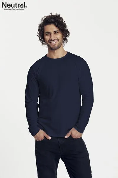 Neutral® - 3FREUNDE Neutral® - 3FREUNDE Männer Longsleeve, Navy, – Produktbild 4 von 4