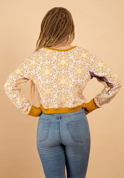 Die rote Zora Die rote Zora Cropped Sweater Starlight, Creme, – Produktbild 4 von 4