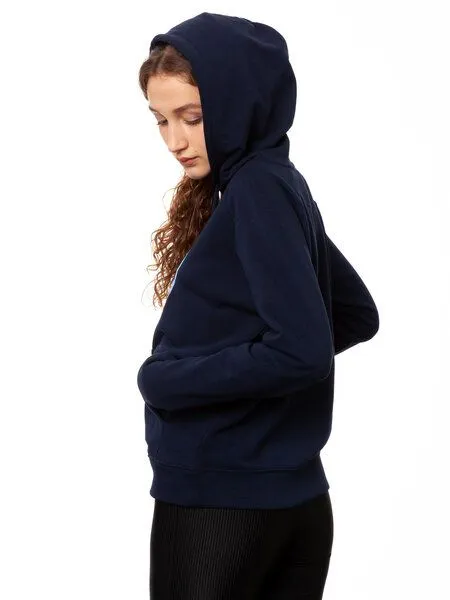 FellHerz FellHerz Damen Hoodie Moon Girl navy – Produktbild 5 von 6