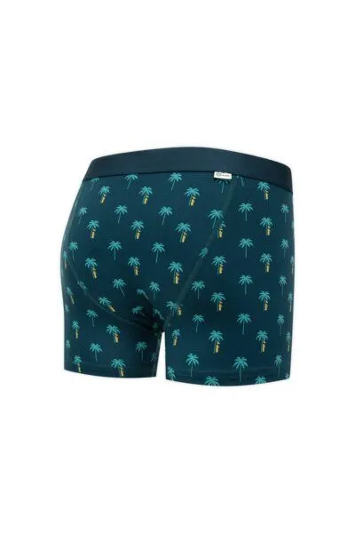 A-Dam A-Dam Petrolfarbene Boxer Briefs Blue Palms – Produktbild 2 von 4