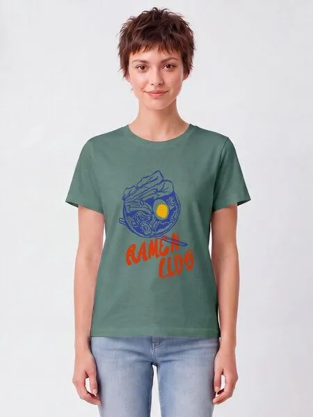 watapparel watapparel T-Shirt Frauen Ramen Club, Green bay, – Produktbild 2 von 2