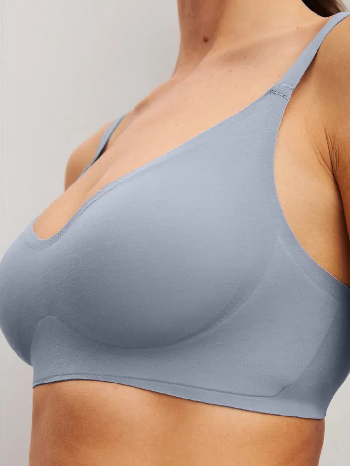 CALIDA CALIDA Bustier Natural Skin Damen (1-tlg) mit herausnehmbaren Pads, weich und unsichtbar unter Kleidung, Grau, – Produktbild 5 von 5