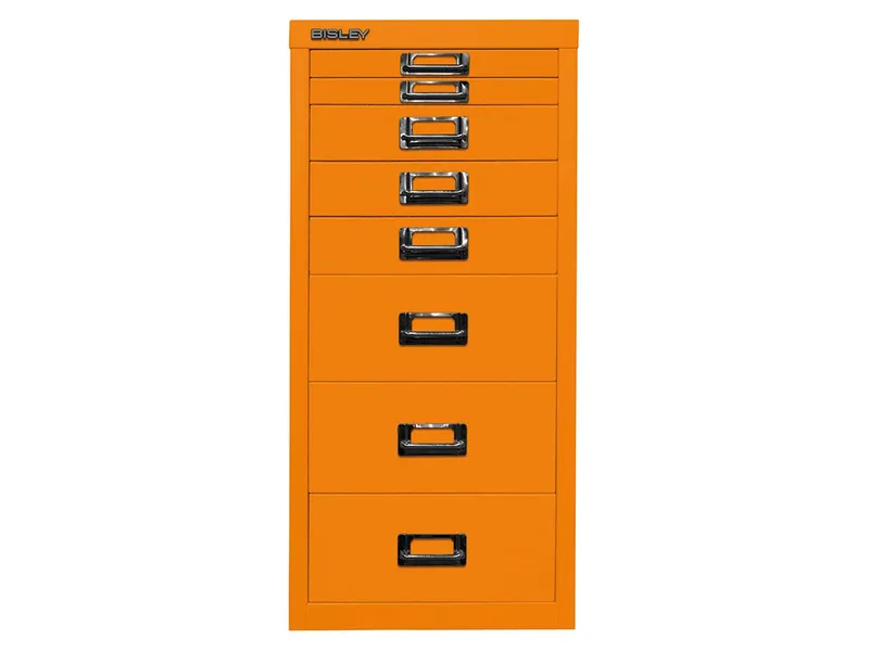 Bisley Bisley Schubladenschrank 8 Schübe, DIN A4 orange – Produktbild 1 von 1
