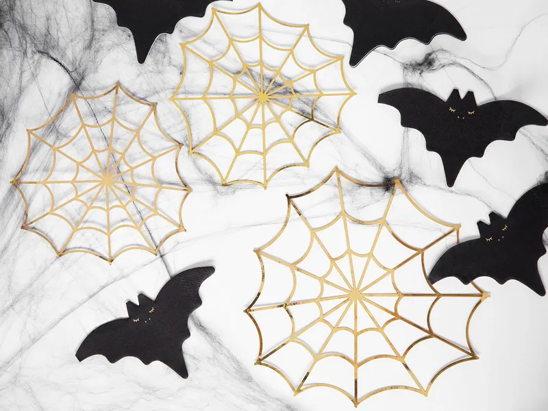 partydeco Papierserviette, Servietten Fledermaus 16x9cm 20 Stück, Schwarz, – Produktbild 2 von 5
