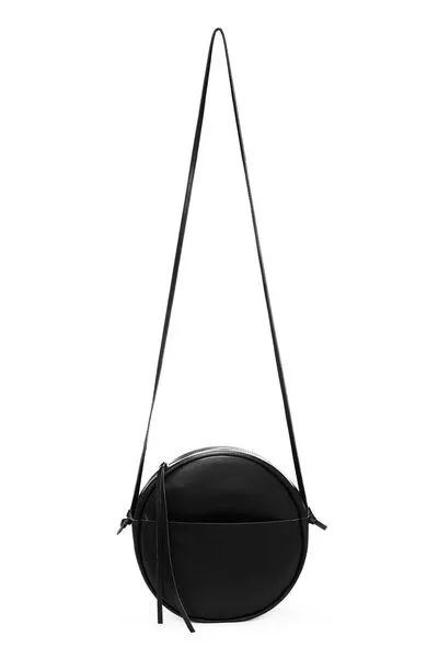 ELEKTROPULLI Runde Schultertasche RUT aus Leder von ElektroPulli, Schwarz, – Produktbild 3 von 3