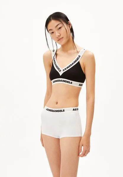 ARMEDANGELS ARMEDANGELS TYRONAA Damen Triangle Bralette aus Bio-Baumwoll Mix, Black, – Produktbild 1 von 4