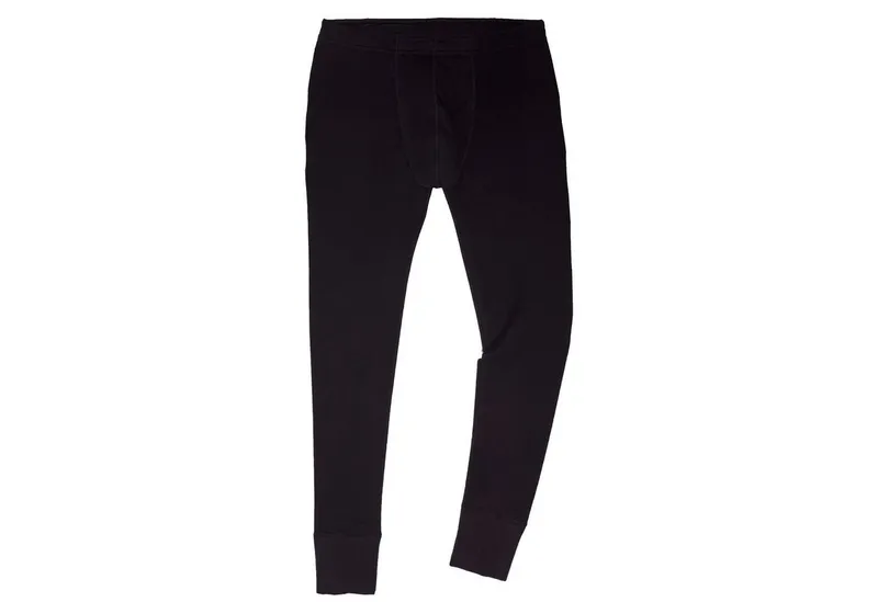 HERMKO Lange Unterhose 3570 ohne Eingriff, 100 % 100 % Bio-Baumwolle, Dehnbund, Schwarz, – Produktbild 1 von 5