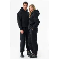 ORGANICATION ORGANICATION PARKERR | Essentials Travel Unisex Jogginghose aus Bio-Baumwolle & Recyceltem Polyester, Black, – Produktbild 1 von 1