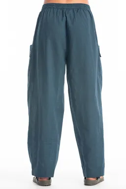 RAVENS VIEW IBIZA RAVENS VIEW IBIZA Damen vegan Hose Bosa Ozeanblau – Produktbild 1 von 1