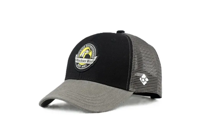Bavarian Caps Bavarian Caps Trucker Cap Bavarian Caps "Münchner Bier" Curved Cap (Basecap, Basecap, Meshcap, Trucker Kappe) Zeltkulturerbe-Seitenstick, Schwarz, – Produktbild 1 von 4