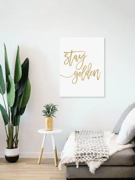 Photocircle Photocircle Poster / Leinwandbild - Stay Golden – Produktbild 4 von 4
