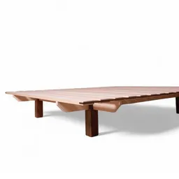 YAK holzraum YAK holzraum Bett Buchenholz mit Nussbaum-Details NOOMY Massivholz Überlänge – Produktbild 1 von 1
