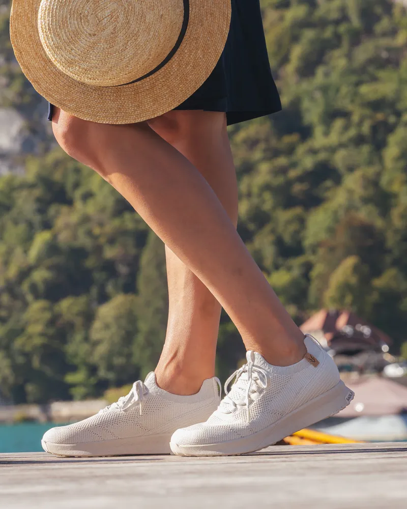 SAOLA SAOLA Damen vegan Sneaker Damen Tsavo 3 Weiß Silber, Weiß, – Produktbild 2 von 2