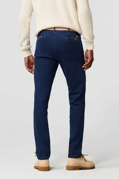 Meyer MEYER Performance Denim Super-Stretch, Blau (blue stone), – Produktbild 3 von 4