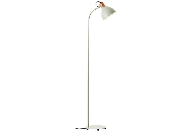 Brilliant Brilliant Stehlampe Erena, ohne Leuchtmittel, Höhe 150 cm, E27, Metall/Holz, Grün, – Produktbild 1 von 3