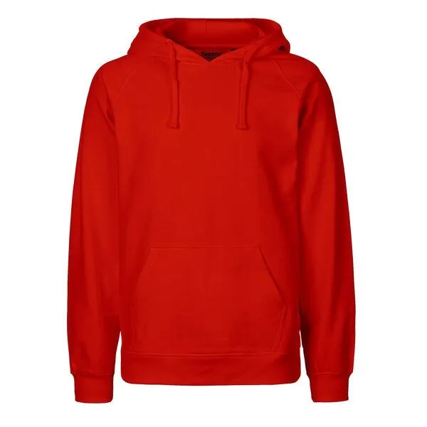 HANDGEDRUCKT HANDGEDRUCKT "Free Your Mind" Männer Hoody aus reiner Biobaumwolle (kbA), Rot, – Produktbild 2 von 3
