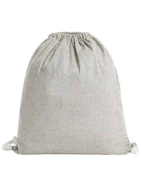 Halfar Halfar Turnbeutel Gymsac aus recycelter Baumwolle 38 x 42 cm, Beige, – Produktbild 1 von 2