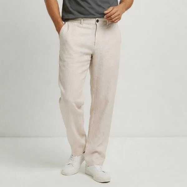 YTWOO YTWOO Herren Leinenhose, Linen sand, – Produktbild 2 von 4