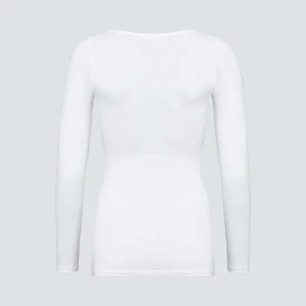 comazo|earth comazo|earth Fairtrade Basic Shirt langarm | GOTS zertifiziert, Weiss, – Produktbild 4 von 4