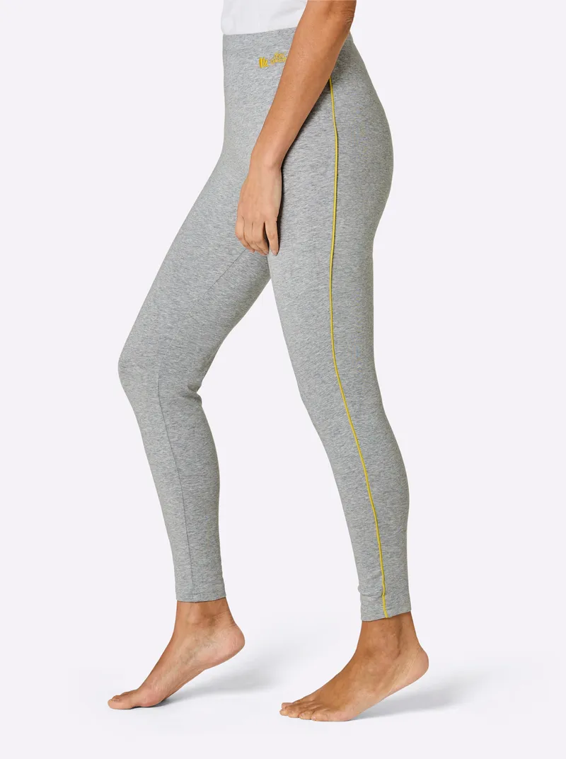 feel good Leggings grau-meliert, Grau-meliert, – Produktbild 3 von 3