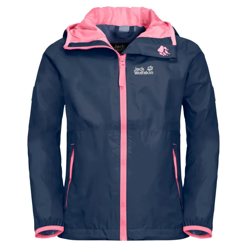 Jack Wolfskin Wasserdichte Kinderjacke Jack Wolfskin Rainy Days, Bleu, – Produktbild 1 von 1