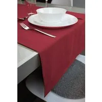 jilda-tex jilda-tex Tischläufer Renforce 100% Bio-Baumwolle Uni 50x160cm, Granatapfel, – Produktbild 1 von 1