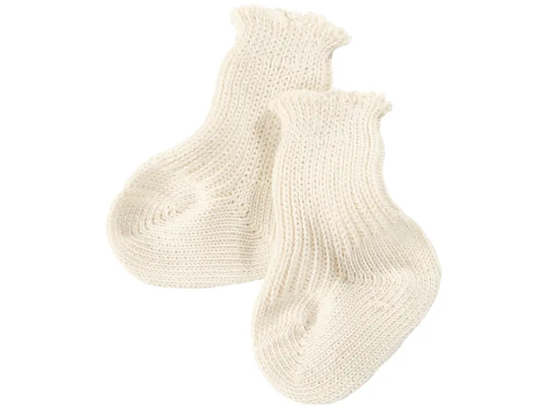 grödo Baby Erstlingssocken Baumwolle (kbA) natur Gr.01, Natur, – Produktbild 1 von 1