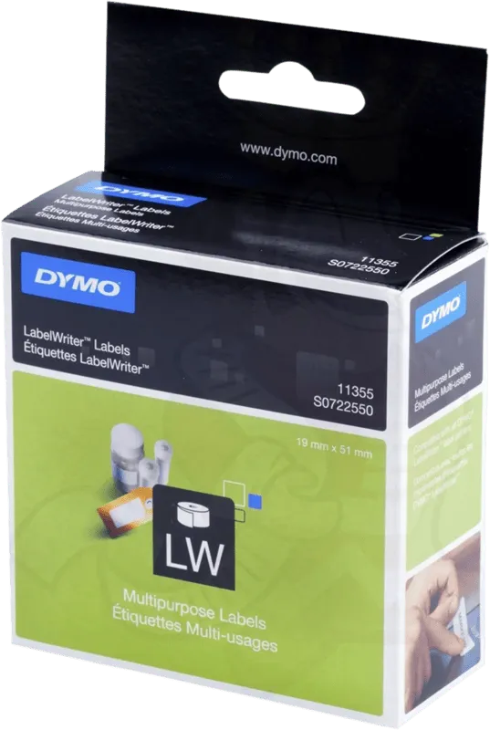 Dymo Thermo-Etiketten 51x19 abl.Vielzweck (1 Rolle à 500 Etiketten) – Produktbild 3 von 4
