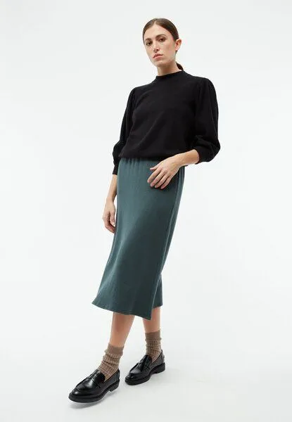 Givn Berlin Givn Berlin Midi Rock GBVELMINA aus recycelter Baumwolle, Green, – Produktbild 1 von 4