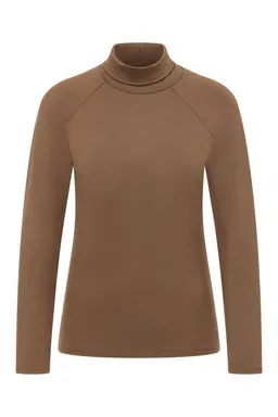 Tranquillo Jersey-Shirt Chiaraa aus  EcoVero™-Viskose - taupe / XL – Produktbild 1 von 1