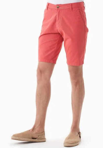 ORGANICATION ORGANICATION Slim-Fit Chino-Shorts aus Bio-Baumwolle, Radiant red, – Produktbild 4 von 4