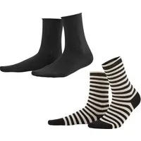 Living Crafts LIVING CRAFTS - Damen Socken, 2er-Pack - Gemustert (98% Bio-Baumwolle; 2% Elasthan), Nachhaltige Mode, Bio Bekleidung – Produktbild 1 von 1