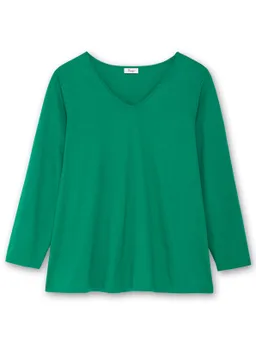 sheego Langarmshirt grün – Produktbild 1 von 1